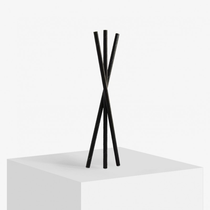 Paille en papier noire Paille en papier noire