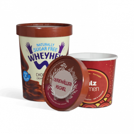 Bol à soupe en carton 300 ml et 480 ml personnalisés avec ou sans couvercle imprimé Bol à soupe en carton 300 ml et 480 ml personnalisés avec ou sans couvercle imprimé