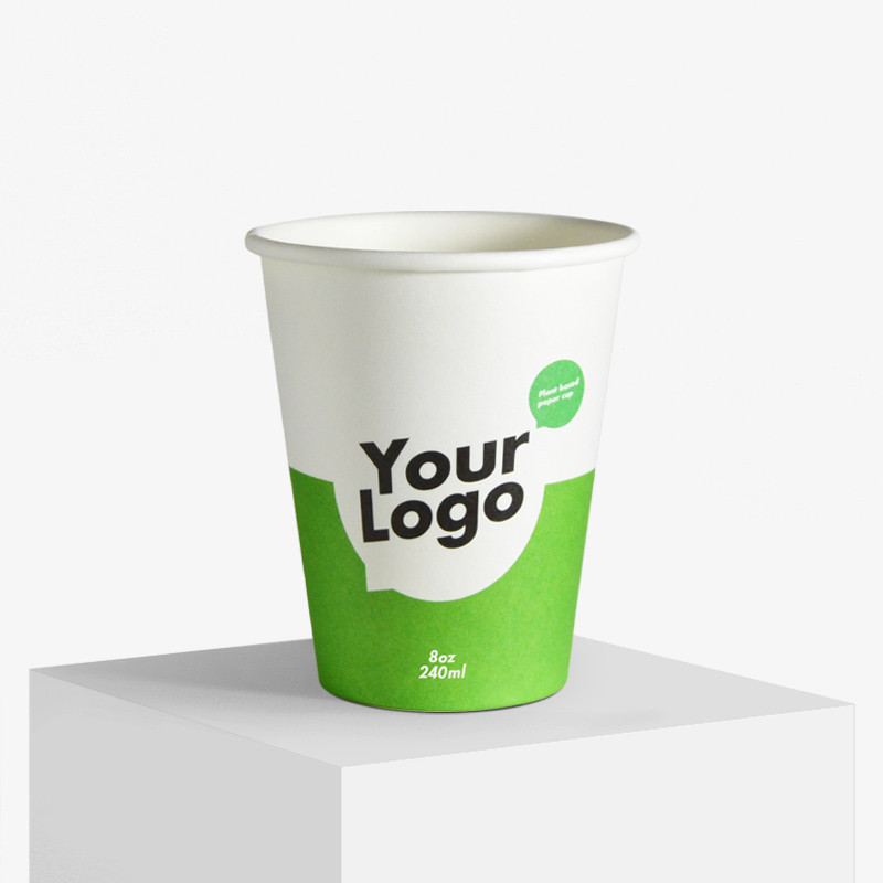 Gobelet en carton personnalisé avec votre logo certifié bio et FSC Gobelet en carton personnalisé avec votre logo certifié bio et FSC