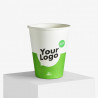Gobelet en carton personnalisé avec votre logo certifié bio et FSC